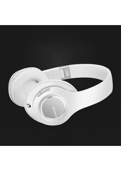 L300 Kulak Üstü Kablosuz Kulaklık Katlanabilir Bluetooth 5.0 Hifi Stereo Ses Gürültü Önleyici Kulaklık-Beyaz (Yurt Dışından) indirimleri