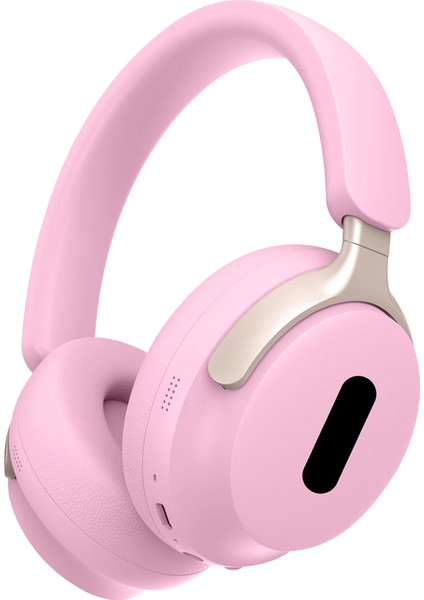 Akz-25 Bluetooth 5.3 Kulak Üstü Kulaklıklar Cep Telefonu Pc Dizüstü Bilgisayar Için 100 Saat Bekleme Kablosuz Kulaklık-Pembe (Yurt Dışından)