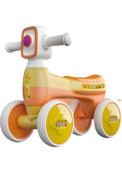 Sessiz Dört Tekerlekli Çocuk Scooterı, Devrilme Önleyici (Yurt Dışından)
