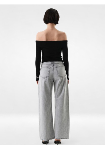 Kayık Yaka Uzun Kol Body - Siyah modelleri