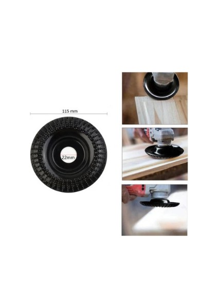 Ahşap Ağaç Törpü Eğe Disk Şekillendirme 115 mm Avuç Taşlama Uyumlu