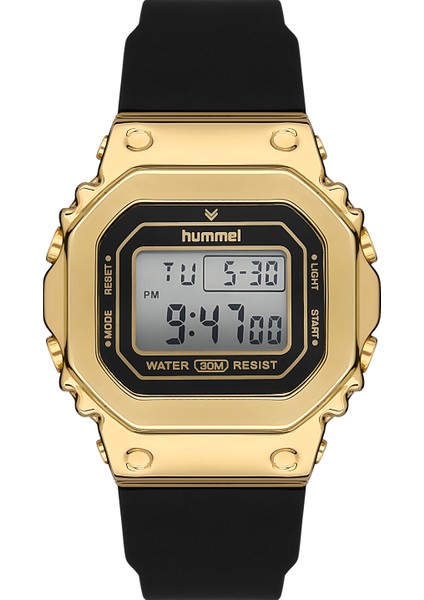 Erkek Kadın Spor Kol Saati Gold Siyah HM-2001MD-4