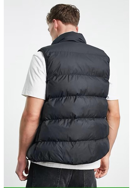 Sportswear Storm Fit Windrunner Synthetic Fill Men's Vest Erkek Su Itici Şişme Yelek Siyah