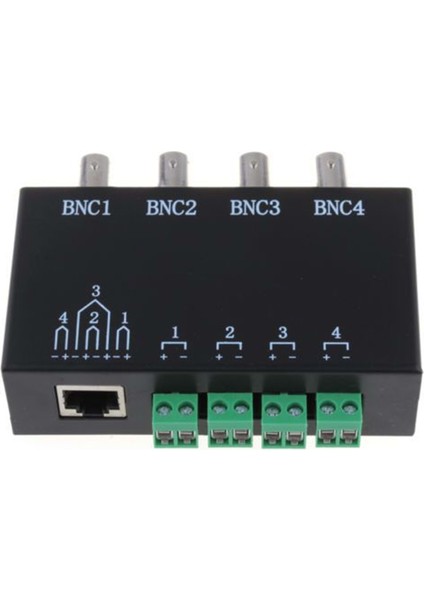 2 Adet 1 Çift SJX-140B 4 Kanal Passive Video Balun Bnc To Utp RJ45 2 Li Ahd Kameralar İçin