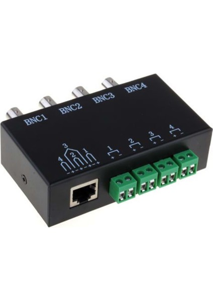 2 Adet 1 Çift SJX-140B 4 Kanal Passive Video Balun Bnc To Utp RJ45 2 Li Ahd Kameralar İçin