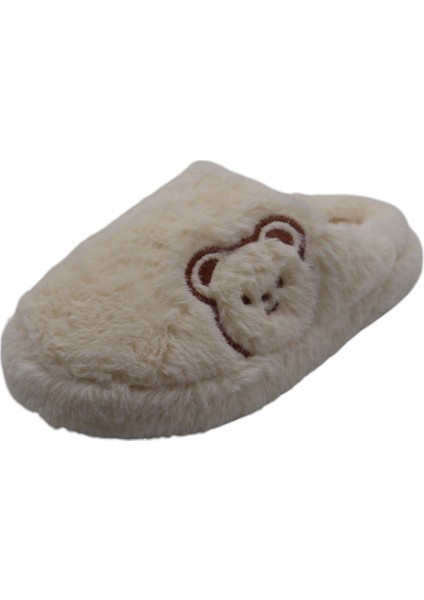 Kadın Beyaz Ev Terliği, Ses Yapmaz Kalın Taban modelleri