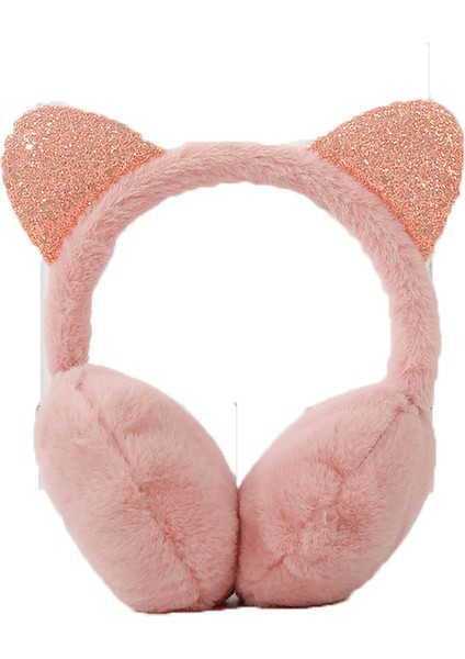 Payetli Kedi Kulaklı Çocuk Sıcak Kulak Manşonları Modelleme Peluş Kulak Manşonları Kış Soğuk Öğrenciler Kulak Örtüsü Sıcaklık (Yurt Dışından)