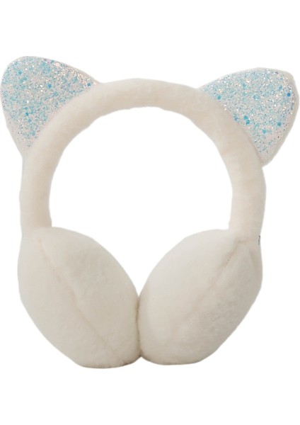 Payetli Kedi Kulaklı Çocuk Sıcak Kulak Manşonları Modelleme Peluş Kulak Manşonları Kış Soğuk Öğrenciler Kulak Örtüsü Sıcaklık (Yurt Dışından)