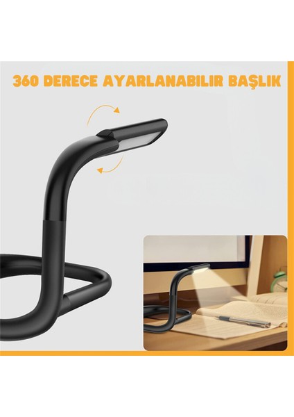Ayarlanabilir LED Boyun Işığı Kitap Okuma Lambası 3 Renkli Kitap Okuma Işığı Örgü Kamp Tamir Için Çok Fonksiyonlu Işık
