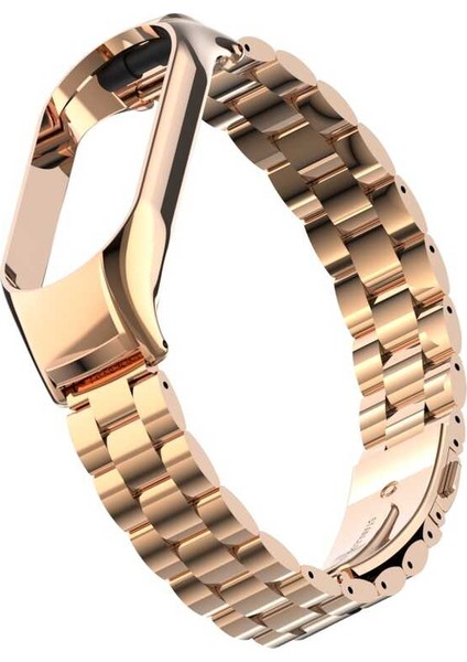 Xiaomi Mi Band 7 Uyumlu Krd-04 Metal Kordon - Rose Gold modelleri