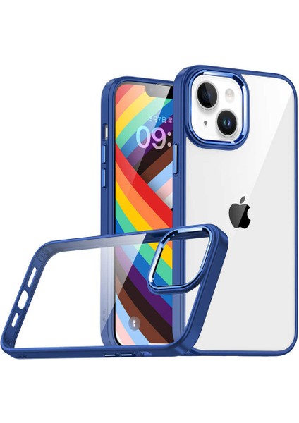 Storepgs iPhone 14 Kılıf Flora Kapak-Lacivert