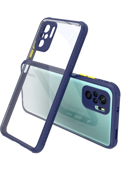 Xiaomi Poco M5S Kılıf ​​zore Kaff Kapak-Lacivert