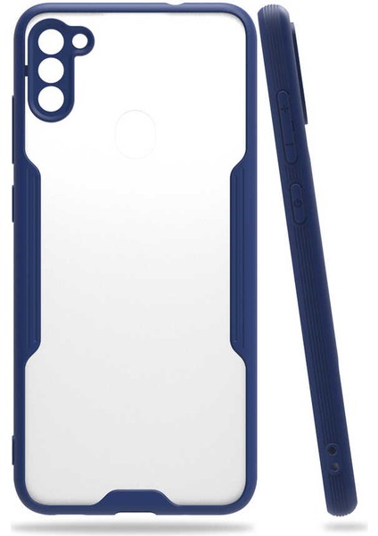 Storepgs Galaxy A11 Kılıf Parfe Kapak-Lacivert
