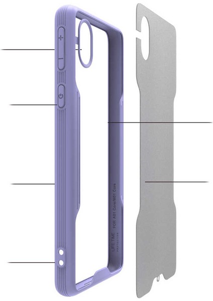 Storepgs Galaxy A01 Core Kılıf Parfe Kapak-Mor modelleri