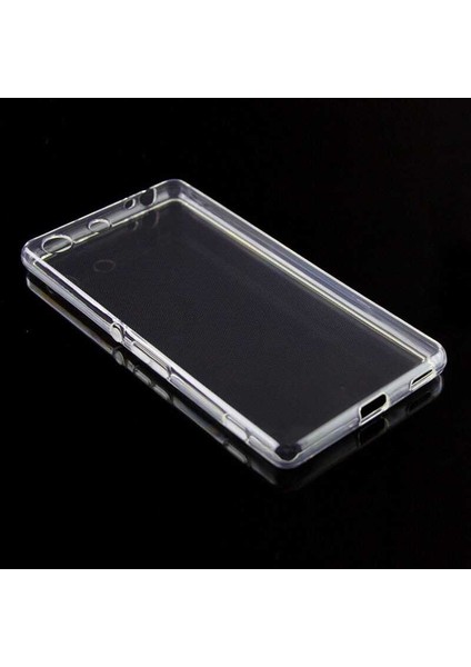 Storepgs Sony Xperia M5 Kılıf Süper Silikon Kapak-Renksiz