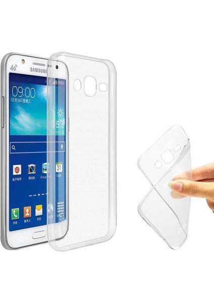 Storepgs Galaxy J2 Kılıf Süper Silikon Kapak-Renksiz