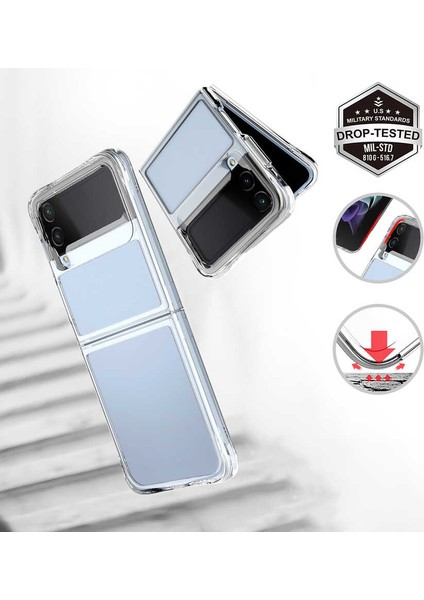 Storepgs Galaxy Z Flip 4 Kılıf Vonn Kapak-Renksiz fiyatları