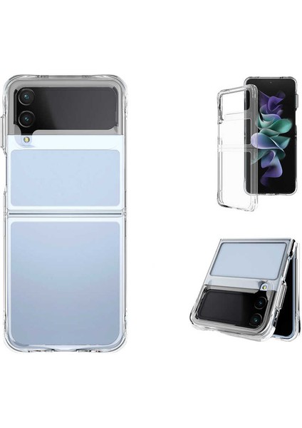 Storepgs Galaxy Z Flip 4 Kılıf Vonn Kapak-Renksiz modelleri