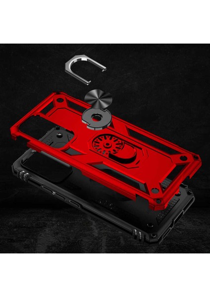 Storepgs Xiaomi Xiaomi 12 Lite Kılıf Vega Kapak-Kırmızı