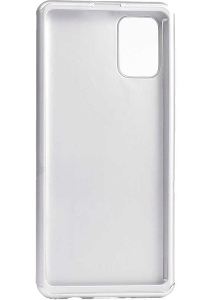 Galaxy A71 Kılıf Zore 360 3 Parçalı Rubber Kapak-Gri