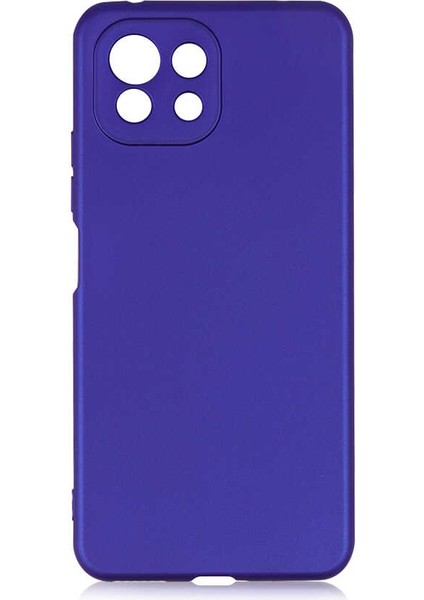 Storepgs Xiaomi Mi 11 Lite Kılıf Premier Silikon Kapak-Saks Mavi