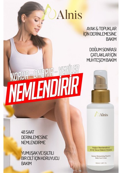 Yoğun Nemlendirici El & Vücut Bakım Kremi Yağlı His Bırakmaz Yer Fıstığı Yağı E Vitamini 100 ml Bitksel Içerikli