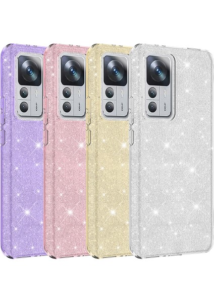 Storepgs Xiaomi Mi 12T Pro Kılıf Shining Silikon-Mor