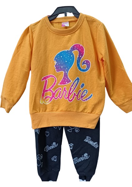Barbie Baskılı Kız Çocuk Alt Üst Takım