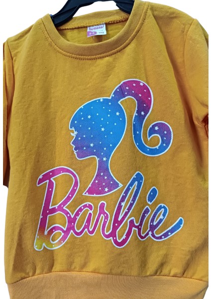 Barbie Baskılı Kız Çocuk Alt Üst Takım