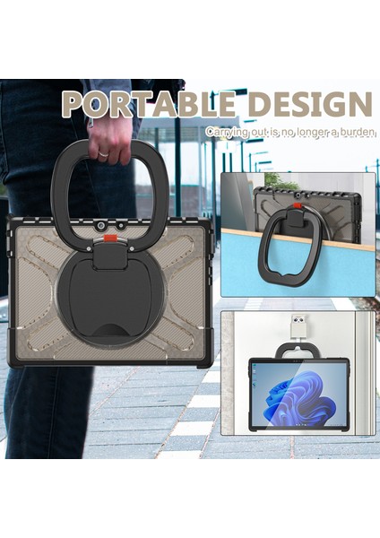 Microsoft Surface Pro 8 Çay Rengi Için Tpu + Pc Kılıfı (Yurt Dışından)