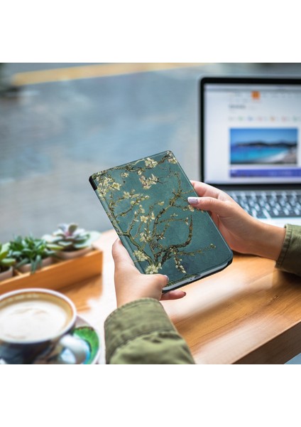 Pocketbook Verse Pro Kayısı Çiçeği Için Boyalı Caster Deri Kılıf (Yurt Dışından) fiyatları