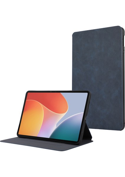Infinix Xpad Koyu Mavi Için Tpu Tablet Deri Kılıf (Yurt Dışından)
