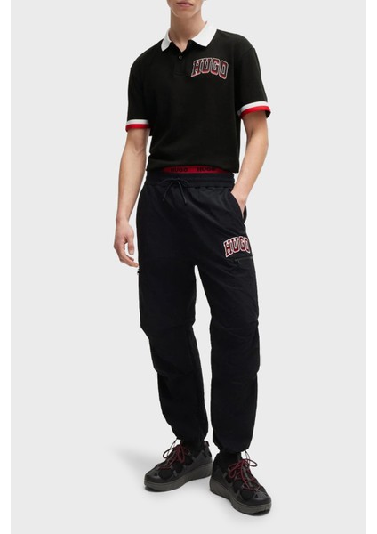 Logo Baskılı Pamuklu Relaxed Fit Düğmeli Polo Yaka T Shirt Erkek Polo Yaka T Shirt 50510183 001 modelleri