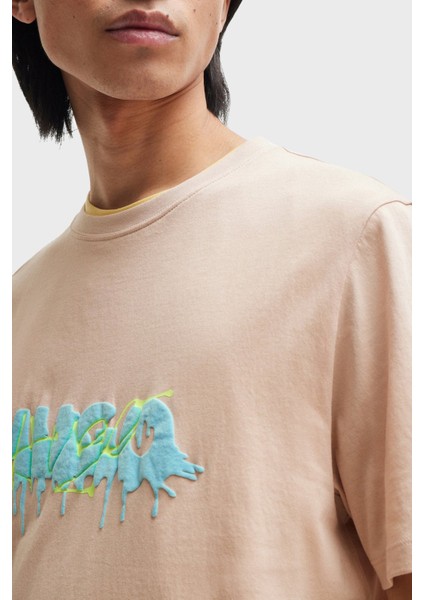 % 100 Pamuk Regular Fit Efekt Logolu T Shirt Erkek T Shirt 50515282 681 fırsatları