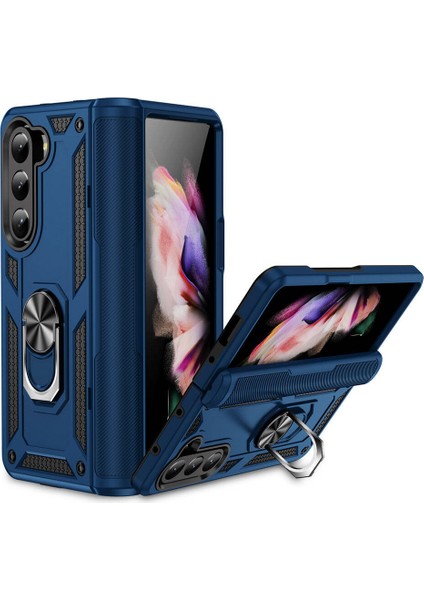 Storepgs Galaxy Z Fold 5 Kılıf Vega Kapak-Mavi