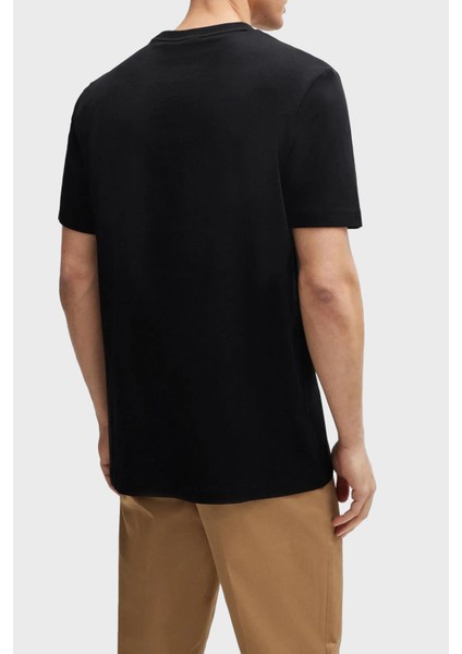 % 100 Pamuk Regular Fit Bisiklet Yaka Logolu T Shirt Erkek T Shirt 50513382 001 fiyatları