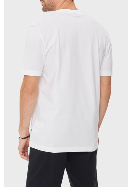 % 100 Pamuk Regular Fit Bisiklet Yaka Logolu T Shirt Erkek T Shirt 50513382 100 fiyatları