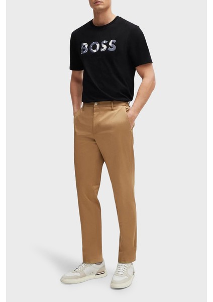 % 100 Pamuk Regular Fit Bisiklet Yaka Logolu T Shirt Erkek T Shirt 50513382 001 modelleri