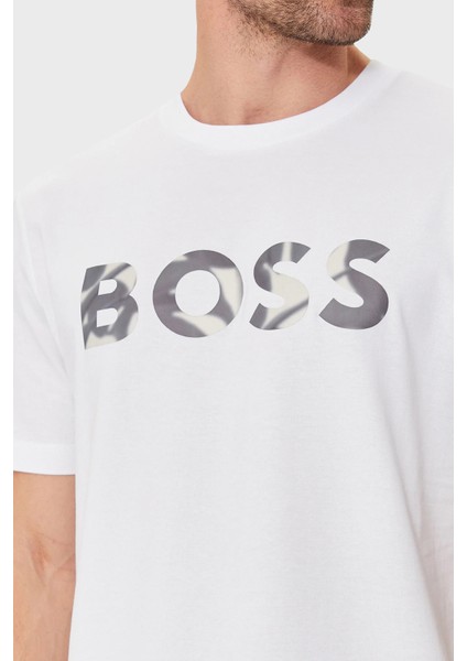 % 100 Pamuk Regular Fit Bisiklet Yaka Logolu T Shirt Erkek T Shirt 50513382 100 indirimleri