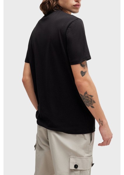 % 100 Pamuk Regular Fit Efekt Logolu T Shirt Erkek T Shirt 50515282 001 fiyatları