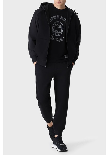 Baskılı Streç Pamuklu Relaxed Fit Bisiklet Yaka T Shirt Erkek T Shirt 50510816 001 modelleri