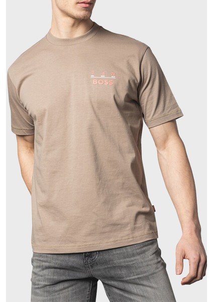 % 100 Pamuk Relaxed Fit Sırt Baskılı T Shirt Erkek T Shirt 50515553 246 modelleri