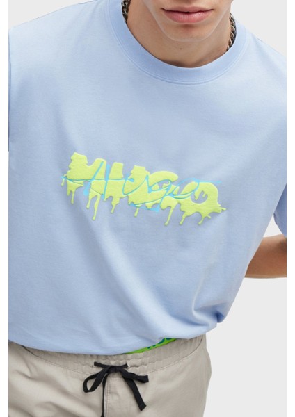 % 100 Pamuk Regular Fit Efekt Logolu T Shirt Erkek T Shirt 50515282 455 fırsatları