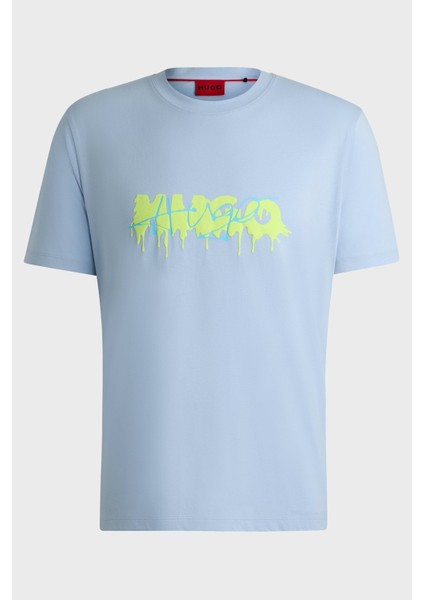 % 100 Pamuk Regular Fit Efekt Logolu T Shirt Erkek T Shirt 50515282 455 indirimleri