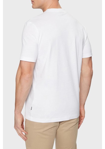 % 100 Pamuk Regular Fit Bisiklet Yaka Logolu T Shirt Erkek T Shirt 50531309 100 fiyatları