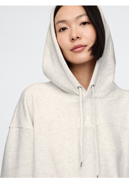Kadın Gri Gap Logo Vintage Soft Crop Sweatshirt modelleri