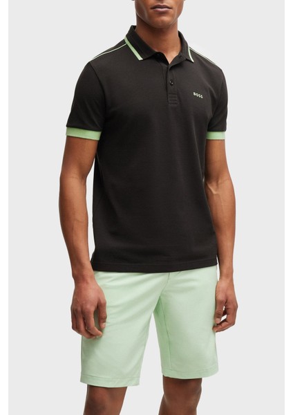 Şeritli % 100 Pamuk Regular Fit Düğmeli Polo Yaka T Shirt Erkek Polo Yaka T Shirt 50512995 016