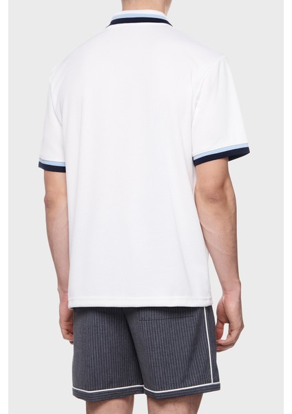 Relaxed Fit Logo Desenli Düğmeli Polo Yaka T Shirt Erkek Polo Yaka T Shirt 50516088 100 fiyatları