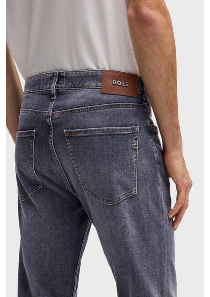 Streç Pamuklu Slim Fit Düz Paça Jeans Erkek Kot Pantolon 50532606 021 fırsatları