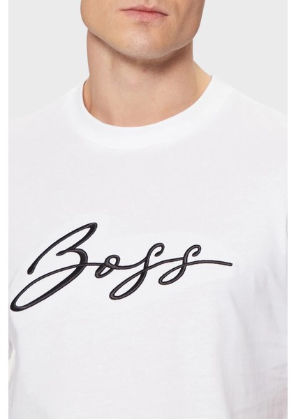 % 100 Pamuk Regular Fit Bisiklet Yaka Logolu T Shirt Erkek T Shirt 50531309 100 fırsatları